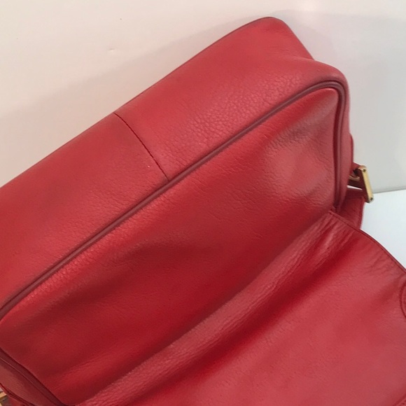 MCM (MICHEAL CORMER MILAN) AUTHENTIC RED LEATHER BAG - Picture 14 of 14